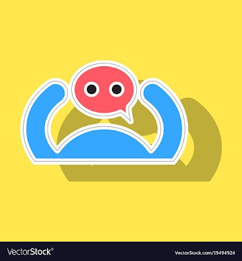 Sticker social network icon people network icon vector image
