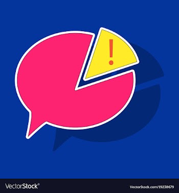 Sticker spam email warning concept of virus vector image