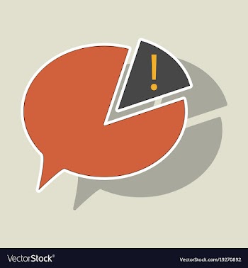 Sticker spam email warning concept of virus vector image