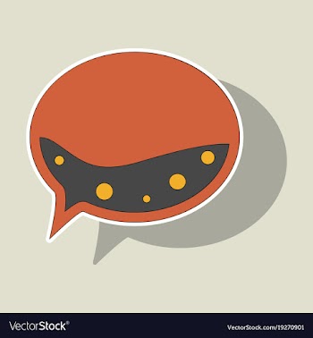 Sticker spam email warning concept of virus vector image
