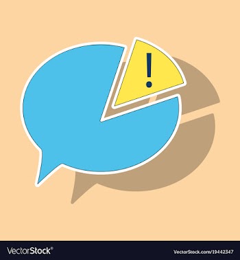 Sticker spam email warning concept of virus vector image