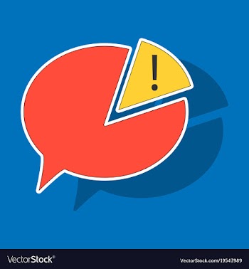 Sticker spam email warning concept of virus vector image