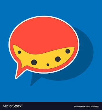 Sticker spam email warning concept of virus vector image