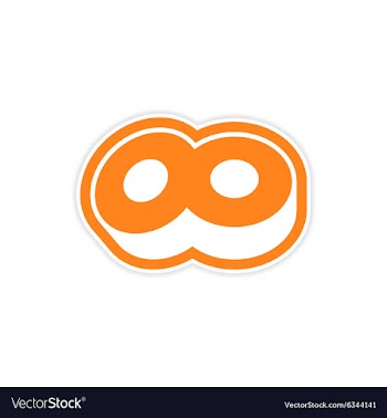 Sticker Sushi roll on a bright white background vector image