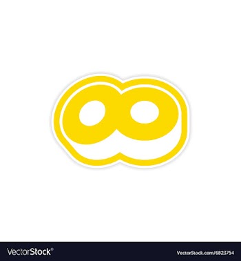 Sticker Sushi roll on a bright white background vector image