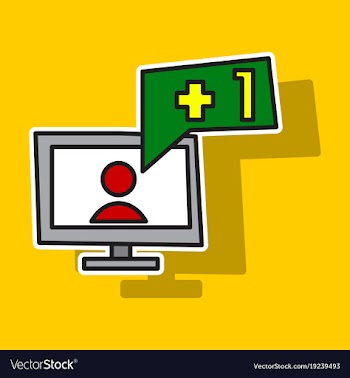 Sticker symbol of finger up thumb up in flat vector image