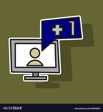 Sticker symbol of finger up thumb up in flat vector image
