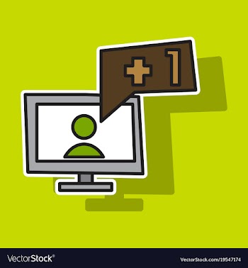 Sticker symbol of finger up thumb up in flat vector image