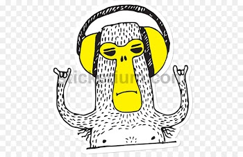 Sticker Telegram Clip art Text Emoji - papercut monkeys 