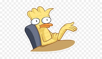Sticker Telegram Duck VKontakte Zack II - duck 