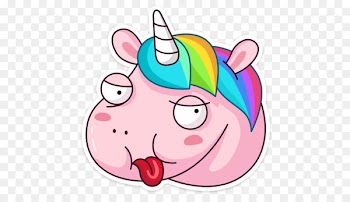 Sticker Telegram VKontakte Viber Unicorn - others 