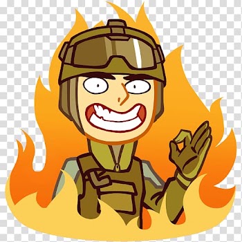 Sticker Telegram VKontakte Warface Game, Eeoneguy transparent background PNG clipart