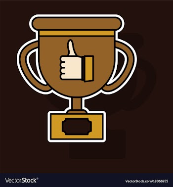 Sticker thumbs up like social network facebook vector image