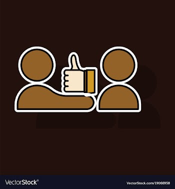Sticker thumbs up like social network facebook vector image