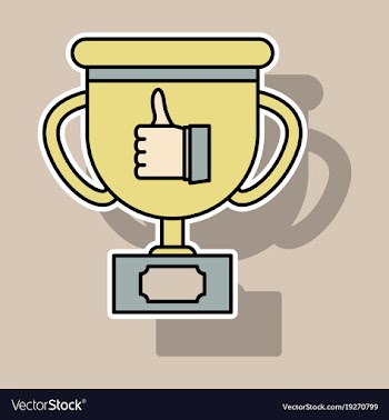 Sticker thumbs up like social network facebook vector image