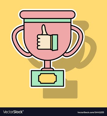 Sticker thumbs up like social network facebook vector image