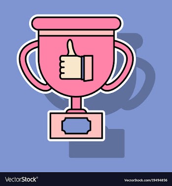 Sticker thumbs up like social network facebook vector image