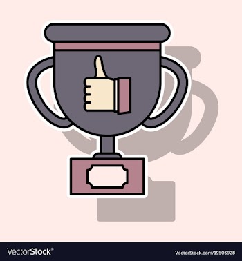 Sticker thumbs up like social network facebook vector image