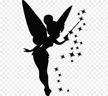 Sticker Tinker Bell Wall decal Hatstand - Tinkerbell silhouette 