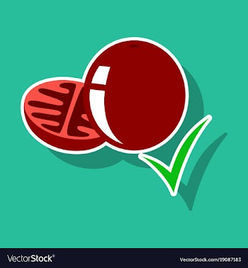 Sticker tomato isolated on background vector image