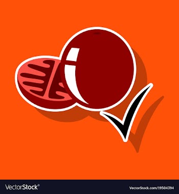 Sticker tomato isolated on background vector image