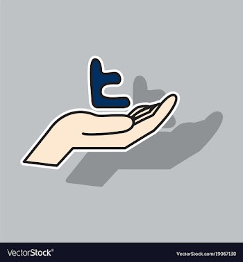 Sticker tumblr social media icons vector image