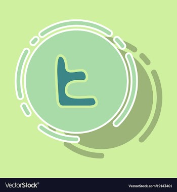 Sticker tumblr social media icons vector image