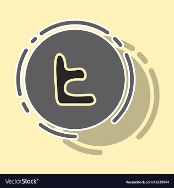 Sticker tumblr social media icons vector image