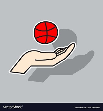 Sticker unusual look dribbble social media icon vector image