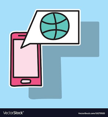 Sticker unusual look dribbble social media icon vector image