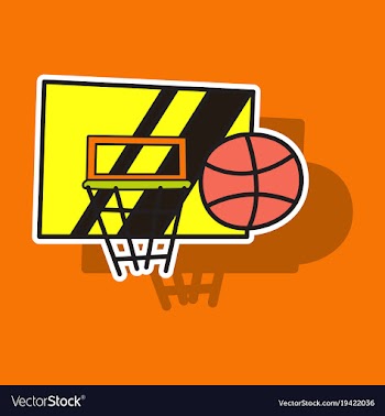 Sticker unusual look dribbble social media icon vector image