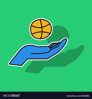 Sticker unusual look dribbble social media icon vector image