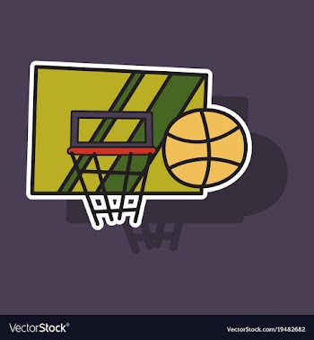Sticker unusual look dribbble social media icon vector image