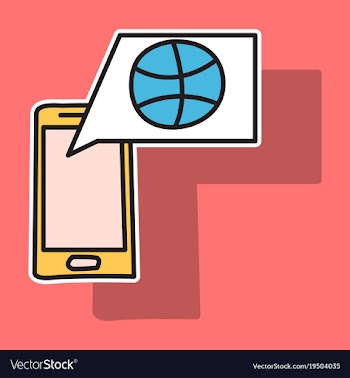 Sticker unusual look dribbble social media icon vector image