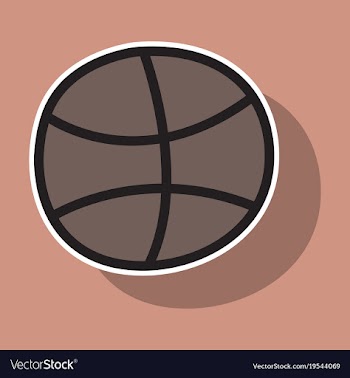 Sticker unusual look dribbble social media icon vector image