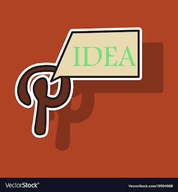 Sticker unusual look icon of pinterest on vector image