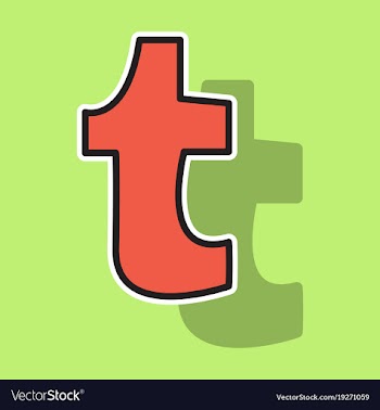Sticker unusual look tumblr social media icons vector image