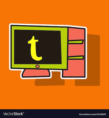 Sticker unusual look tumblr social media icons vector image