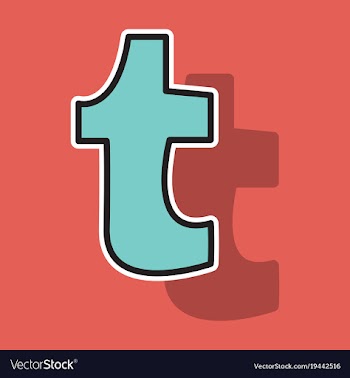 Sticker unusual look tumblr social media icons vector image