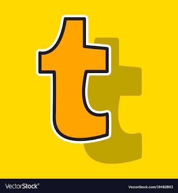 Sticker unusual look tumblr social media icons vector image
