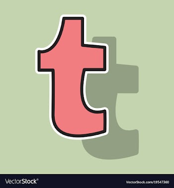 Sticker unusual look tumblr social media icons vector image