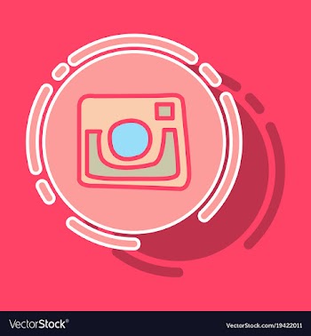 Sticker unusual look web icon of modern lineart vector image