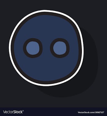Sticker unusual look web icon of modern social vector image