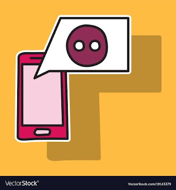 Sticker unusual look web icon of modern social vector image