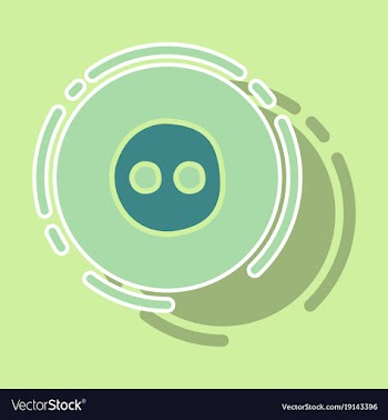 Sticker unusual look web icon of modern social vector image