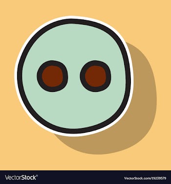 Sticker unusual look web icon of modern social vector image