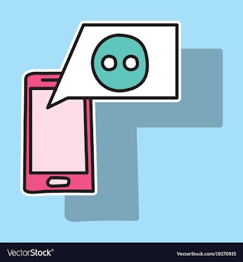 Sticker unusual look web icon of modern social vector image