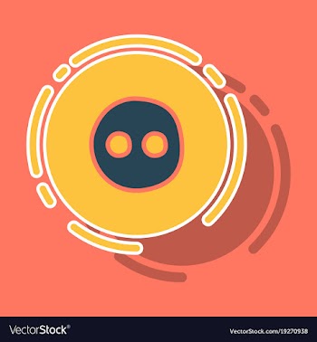 Sticker unusual look web icon of modern social vector image