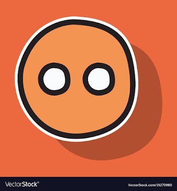 Sticker unusual look web icon of modern social vector image