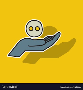 Sticker unusual look web icon of modern social vector image